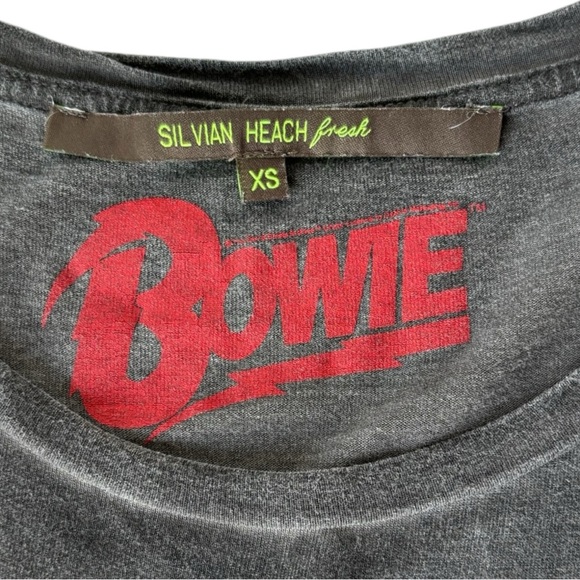 Silvian Heach fresh David Bowie short sleeve Tee Shirt - Picture 4 of 9